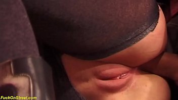 lovely teenie in sexy nylons gets rough big pink cigar buttfuck fucked in a public coffee supermarket