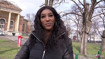 GERMAN SCOUT – SLIM AFRICAN TEEN RAE TALK TO NO CONDOM FUCK FOR CASH ON STREET