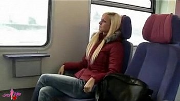 hot lady in train toilette