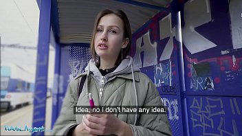 Public Agent she flashes her cupcakes out to sort out the smoking cash