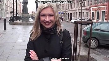 Wild pickup fuck in public place