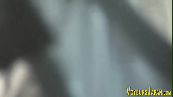 Hairy cooter asian honey gets peeped on