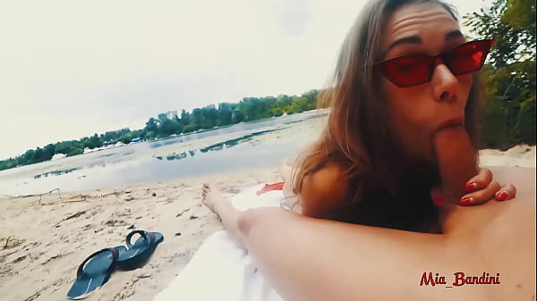 PUBLIC ANAL FUCK ON THE BEACH WITH CUMSHOT ON FITNESS BODY. MIA BANDINI