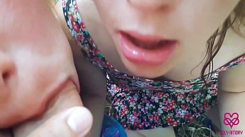 Fledgling 3some internal ejaculation with two chicks