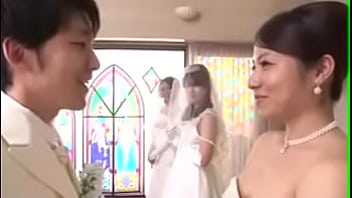japanses cougar fucking while the marriage