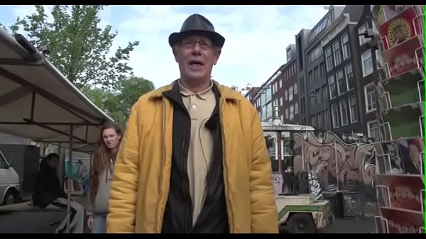 Lewd old stud takes a tour in amsterdam’s redlight district