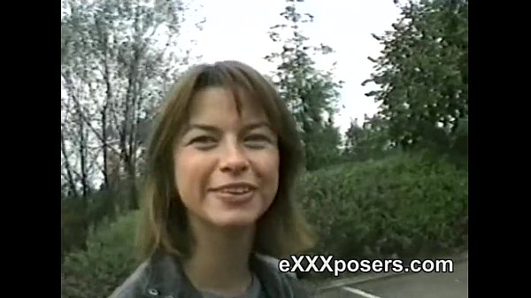 Cougar is paid to display tits and underpants