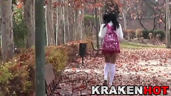 College girl ath the park. Spycam in public.