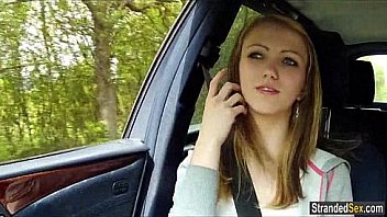 Teenager Beatrix hitches a rail for big boner