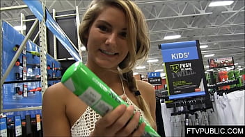 teenie masturbates in store total of people