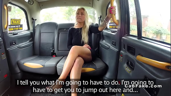 Big donk blonde ass-fuck banged in faux cab