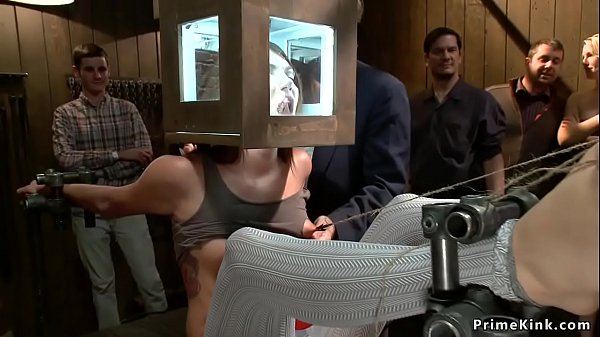 Two cocksluts assfucking sadism & masochism banged in public