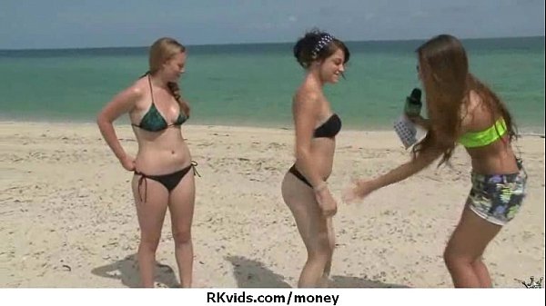 Desperate teenager naked in public and fucks to pay rent 1