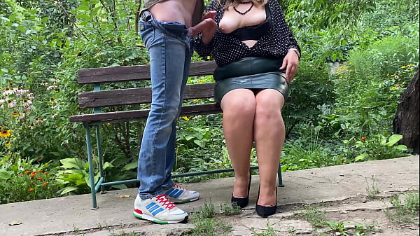 Hot MILF milked jizm on her clothes