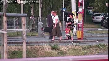 Incredible extreme public hookup teenage threesome gang-fuck orgy with ultra-cute blonde nymph