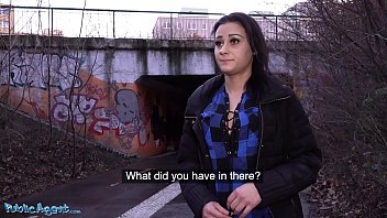 Public Agent Black haired Hotty Klaudia screwed by stranger in motel