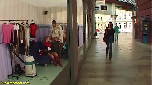 stepsister b. assfuck at public shopping mall