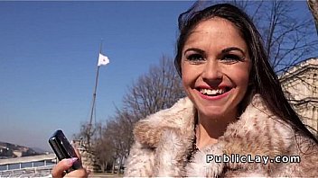 Beautiful first-timer picked up in public