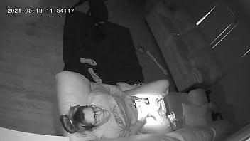 Bitch Plays with Her Coochie in My Living Room Spy Web cam