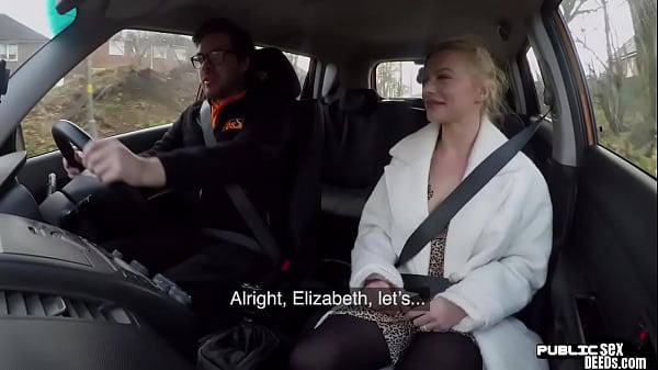 Driving student buxomy honey public fucked outdoor in the van