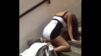 Man Gets Caught Providing Lady Oral Romp In Public