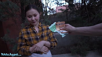 Public Agent Japanese Sweetie Gets Fucked Doggystyle in a Basement