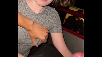 Real intercourse in public at the cinema with Darcy Dark. Dt and intercourse right in the hall. Big dinky getting off.