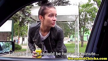 Stranded czech fledgling with pierced cooch gets slammed