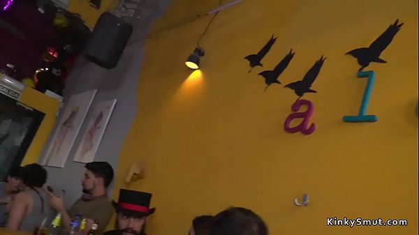 Teenie lezzy licks mistress in public