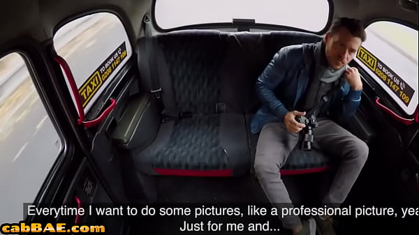 Cab driver faux tits MILF outdoor fucked and gobbled in van