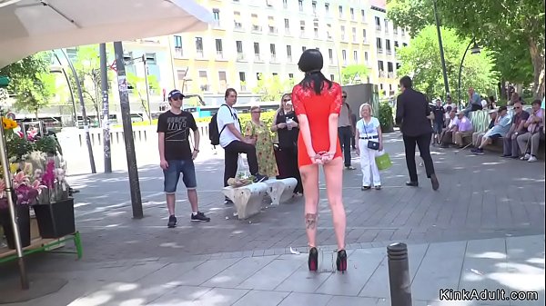 Euro marionette made rimming guys bootie in public club