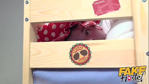 Faux Hostel Horny nubile fucks stranger while beau is in bathroom