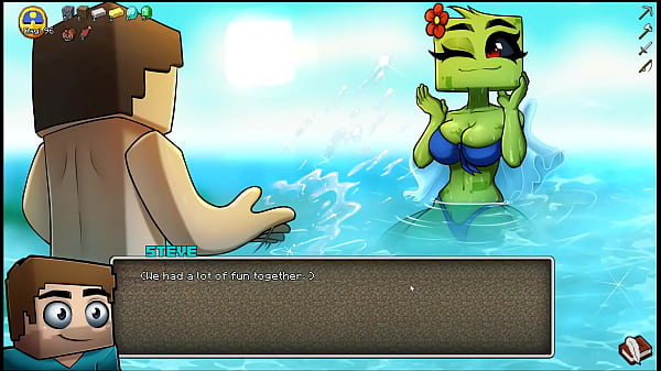 HornyCraft [Minecraft Parody Hentai game PornPlay ] Ep.21 the creeper damsel gave us a public tit drilling on the beach before we gave her a first-ever muff internal cumshot