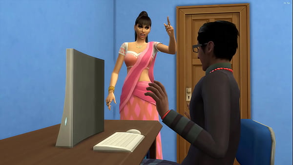 Indian step-mother catches her bore stepson masturbating in front of the computer watching pornography vids || adult vids || Pornography Movies