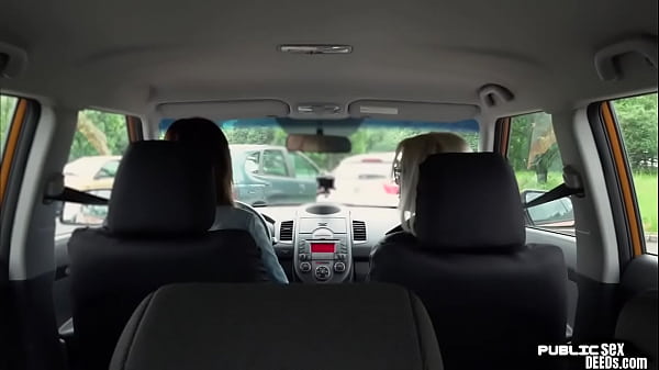 Lez big-boobed honey luvs fake penis camper fuck-a-thon with driving tutor