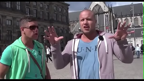 Lucky fellow gets his one-eyed monster sucked hard by an amsterdam