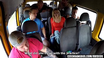 She got Gang-bang in Bus