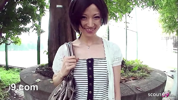 Skinny Japanese Nubile tricked to Suck Strangers Dick in Van