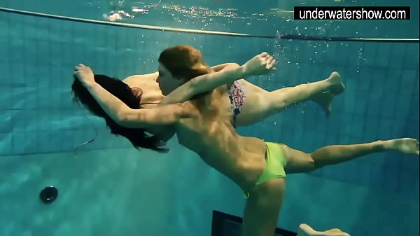 Andrea and Monica hot teenies in the pool