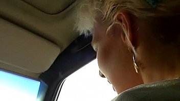 blonde German is fucked in van washing