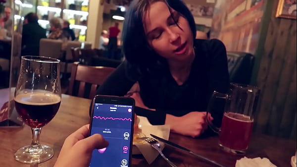 I took manage of my stepsister’s massager in the club and brought her to orgasm.