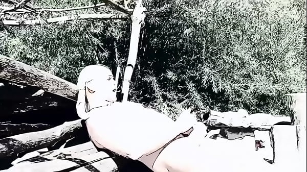 Milking myself at the naturist beach