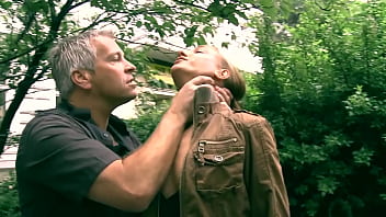 Old man fucked her butt and urinated in her mouth in Germany!