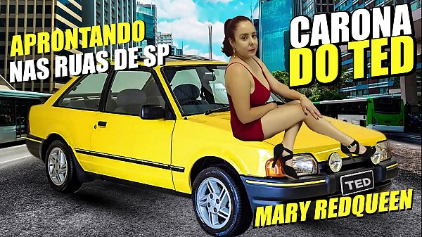 Os pedestres nas ruas deram uma mamada nos peitos gigante de Mary RedQueen na carona do Ted #57