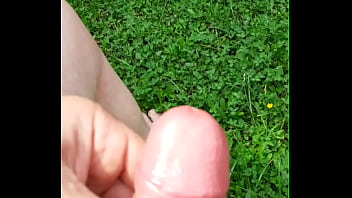 Outdoor jizz shot