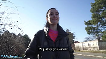 Public Agent – Latina dark haired nubile with pert and pointy tits agrees to providing an outdoor sucky-sucky to boy with big dick for currency and letting him slide inwards her taut humid vagina