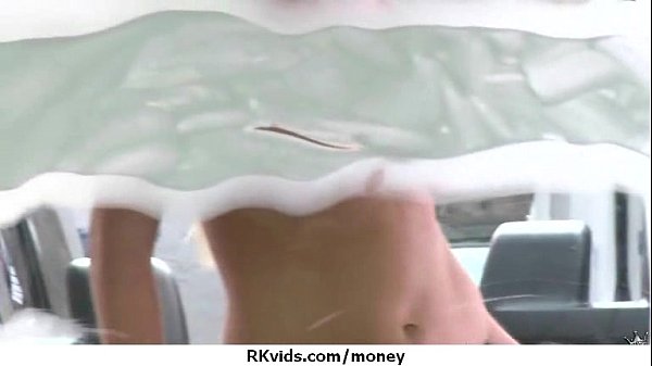 Desperate teenager naked in public and fucks to pay rent 27