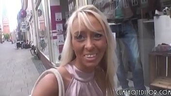 Hot German Blonde First-timer Hook-up In A Public Wc POV