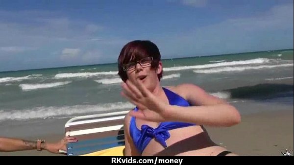 Ultra-cutie gets naked and has hump in public for cash 8