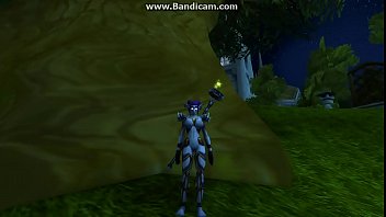 Nude Elf of Night dancing during night time SW